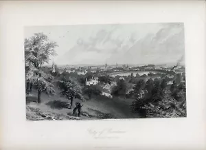 Città della Provvidenza da Prospect Hill, acciaio 1872, pittoresca America - Foto 1 di 1