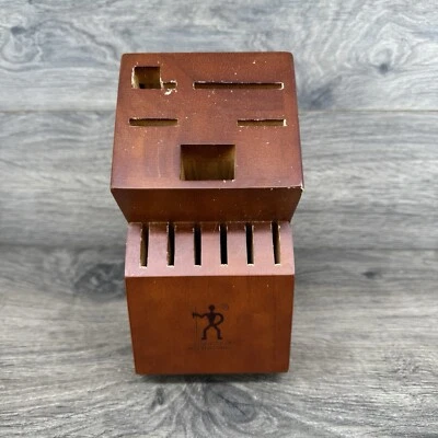 Bloque de cuchillos JA Henckels ámbar oscuro roble 11 ranuras SIN CUCHILLOS 17540 Foto 1 de 4