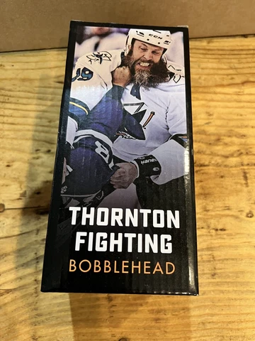 San Jose Sharks Bobblehead Fighting Joe Thornton 3/1/2018 SGA Cover