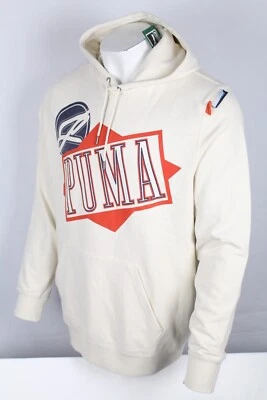 Puma Men's Hoodie Classics Graphic Sweatshirt XL Alpine Snow 623997 87 - Image 1 of 4