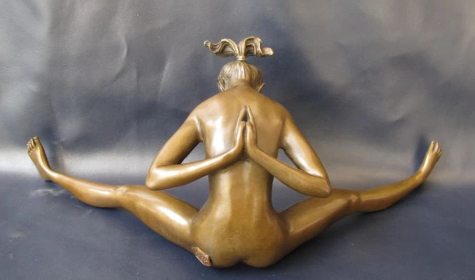 Vintage Bronze Sculpture Statue Woman Nude J.Patoue Decor Art Deco Rare Lady - Image 1 of 4