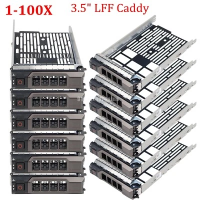 Lot KG1CH 3.5" LFF HDD Caddy Tray For Dell R730 R630 R730xd R430  T330 T430 T630 - Image 1 of 4