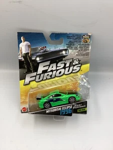 MATTEL THE FAST AND THE FURIOUS 12/32 BRIAN'S '96 MITSUBISHI ECLIPSE *RARE* - Picture 1 of 2