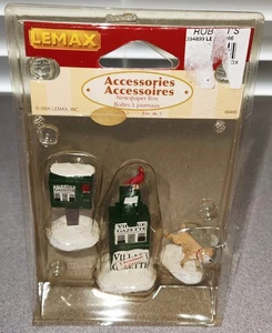 Lemax Newspaper Box Set Of 3 New - Picture 1 of 1