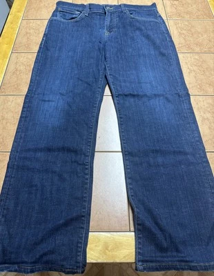 7 For All Mankind Jeans Men's Sz 33 x 29 Blue Denim Austyn Relaxed Straight Leg - Image 1 of 4