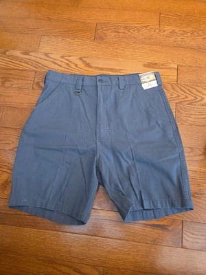 周末短裤男式 36 灰色工装口袋户外远足 100% 棉帆布 — 第 1/4 张图片