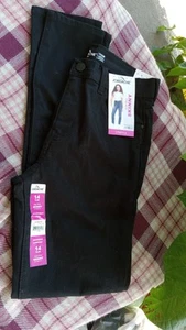 Jordashe Black High Rise Stretch Skinny Jeans Girls Size 14 Slim - Picture 1 of 4