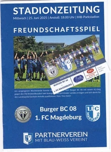 PG + EK Testspiel 2025 Burger BC 08 - 1.FC Magdeburg - Bild 1 von 1