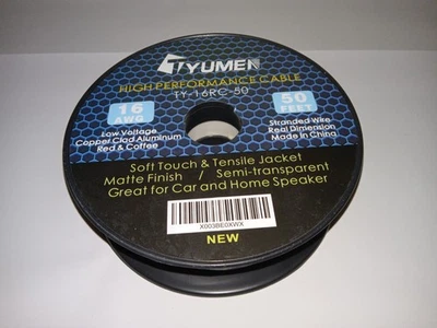 Cable de alto rendimiento Tyumen, 16 AWG, 50 pies, TY-16RC-50 Foto 1 de 3