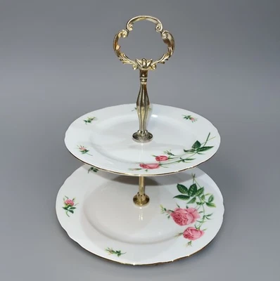 Soporte de porcelana Christineholm de 2 niveles Foto 1 de 4