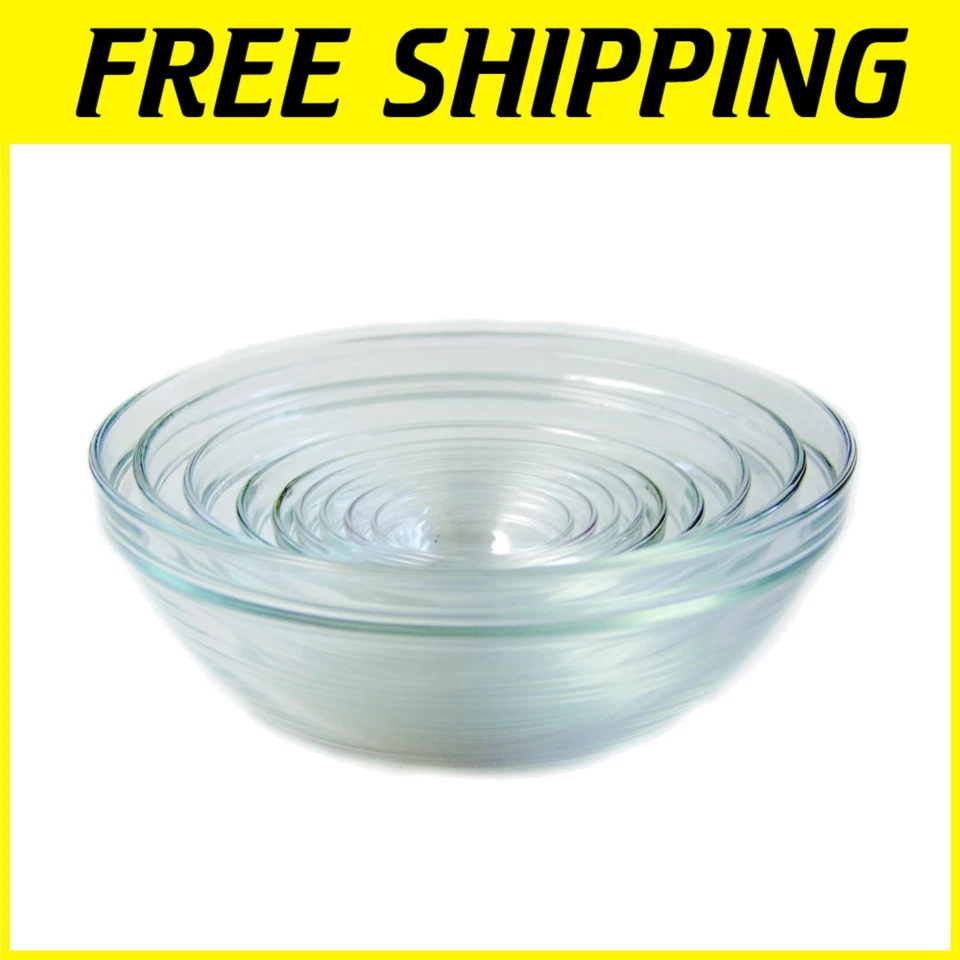 Stackable Glass Bowl Collection - Made In France - Image 1 of 3