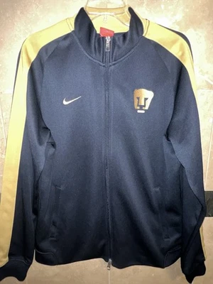 Nike PUMAS UNAM Soccer Track jacket Mens L Large Navy Blue Gold - Image 1 of 4