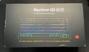 Keychron Q1 Klawiatura mechaniczna Us Layout Czerwony przełącznik Konfigurowalne typowanie gier - Zdjęcie 1 z 7