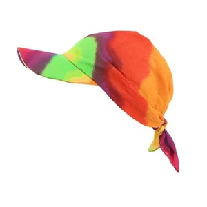 BANDANA CON VISIERA MISURA UNICA REGOLABILE MISTO COTONE UNISEX PROTEZIONE TREND - Foto 1 di 3