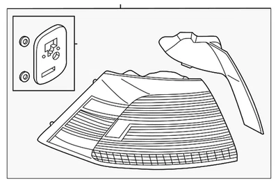 Genuine Volkswagen Tail Lamp Assembly 5GM-945-096-F - Image 1 of 2