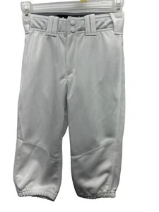 (R) Pantalones de béisbol Adidas para niños jóvenes talla YS Diamond King Elite Pro blancos - Imagen 1 de 8