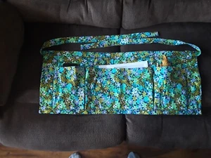 Floral print quilted teacher apron, new, apron front is 12 1/2” x 30”  USA made. - Picture 1 of 3