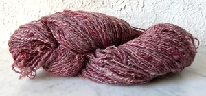 Handspun Yarns by Kathy Barth 100% Wool - 1 Skein Color Pink Purple - Picture 1 of 3