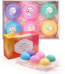 Bath Bombs, Natural Relaxing Moisturize Gifts Sets Idea Bubble - Picture 1 of 10