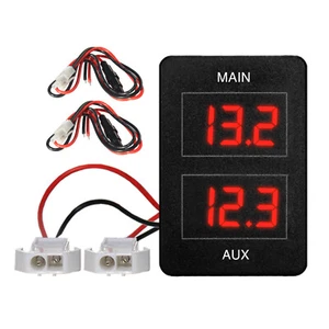 Voltímetro de batería doble para Toyota Tundra Tacoma 4Runner FJ Cruiser Highlander - Imagen 1 de 1