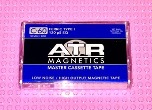 ATR MASTER CASSETTE FERRIC TIPO I C 60 NASTRO A CASSETTA BIANCO (1) (NUOVO) - Foto 1 di 3