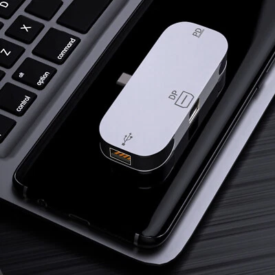 USB Hub Type C to DP C Port Adapter 3-in-1 Multi USB PD Dock Station Hard Disk - Image 1 of 4