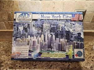 4D Cityscape New York City Jig Saw Time Puzzle New Factory Sealed Glows in Dark - Picture 1 of 2