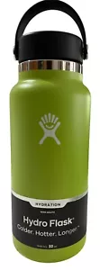 New Hydro Flask 32oz Wide Mouth Water Bottle with Flex Cap - Seagrass - Picture 1 of 5