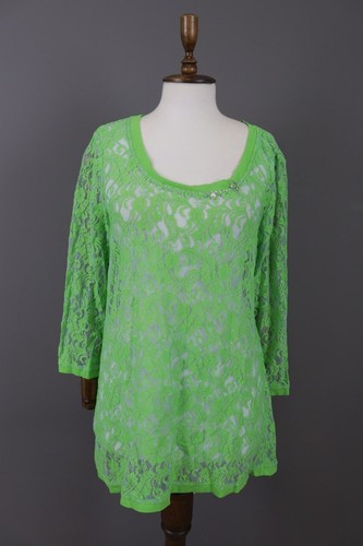 BOTTEGA VENETA Abito a tunica a maniche lunghe Bottega verde in rete pizzo