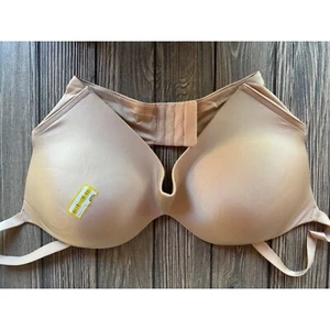 Auden 38D BH ohne Bügel beige verstellbare Träger weicher Stoff Comfort Fit - Bild 1 von 5