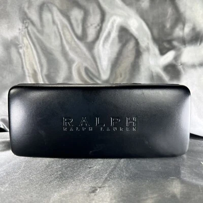 Ralph Lauren Carcasa Dura Diseñador Gafas de Ojo Negro Almeja Carcasa Estuche SOLO 6" X 1.75" Foto 1 de 4