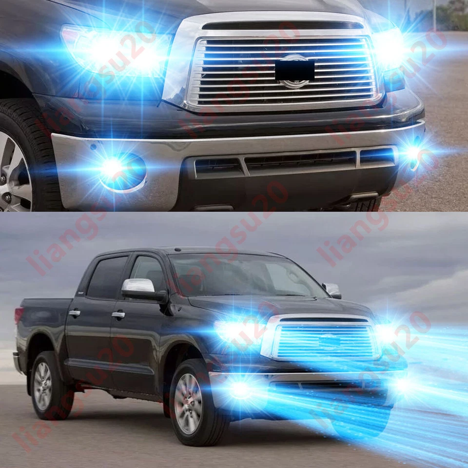 For Toyota Tundra 2007-2013 - 6X 8000K Combo LED Headlights + Fog Light Bulbs GJ - Image 1 of 4
