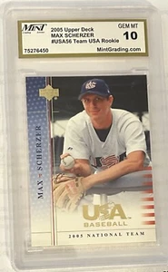 2005 Upper Deck Max Scherzer #USA56 Gem Mt 10 - Picture 1 of 2