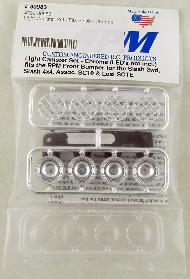 RPM Light Canister Set Chrome Slash 80983 Rpm80983
