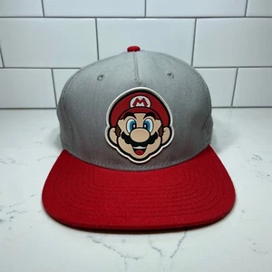 Super Mario 2017 Nintendo grau rot verstellbar Druckknopflasche Kappe Mütze - Bild 1 von 8