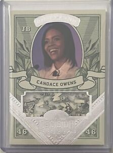 CANDACE OWENS 2022 DECISION SHREDDED MONEY RELIC CARD U.S. COMMENTATOR / PODCAST