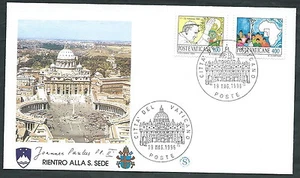 1996 VATICANO VIAGGI DEL PAPA RITORNO A ROMA DALLA SLOVENIA - SV8 - Picture 1 of 1