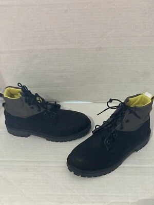 Timberland Rebolt 6 Inch Black Gray Leather Hiking Boots Boys Size 5.5 j352 - Image 1 of 4