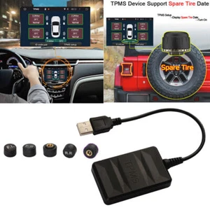 USB Android Display Car TPMS Tire Pressure Monitoring System + 5 External Sensor - Picture 1 of 10