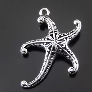 ATQ Silber Ton Legierung Heißer Verkauf Seestern Anhänger Charms Fundstücke 5 Stck. 32743 - Bild 1 von 6