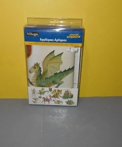 Village Fantasyland Dragon Castle Wall Appliques 852179 Removable 12 Pieces - Picture 1 of 2