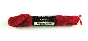 PEPPER POT SILK #017 Chili Red Single Ply 30 Yd. Needlepoint Stitching Thread - Picture 1 of 1