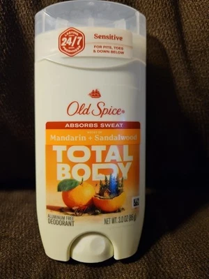 Whole Body Deodorant Stick for Men, Aluminum Free, Mandarin + Sandalwood Scen... - Image 1 of 2