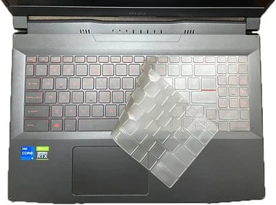 TPU Keyboard Skin Compatible with 15.6" 17.3" MSI Katana GF66 Clear for  - Image 1 of 3