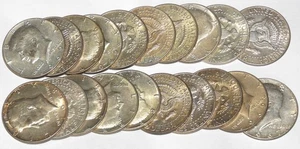 Roll of 20 1965-1969 40% Silver Kennedy Half Dollars $10 Face Value Mixed Dates - Picture 1 of 3