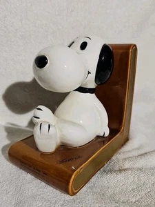 Rare!!! Single Snoopy Peanuts Bookend Vintage Figurine - Picture 1 of 6
