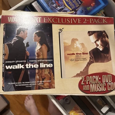 Wal Mart Exclusive 2-Pack: Walk The Line DVD & Music CD(2006,Brand New-Sealed) - Image 1 of 4