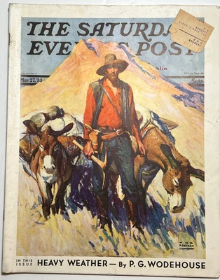 SATURDAY EVENING POST-  May 27 1933 - Koerner / PG WODEHOUSE / Depression Camps - Image 1 of 4