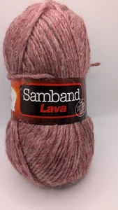 New Samband Lava 100% Virgin Iceland Wool Yarn in 041 Pink Maroon 100 grams - Picture 1 of 3