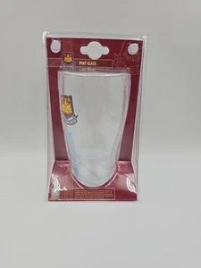 West Ham United Pint Glass - Crest Football Gift Officially Licensed - Imagen 1 de 10
